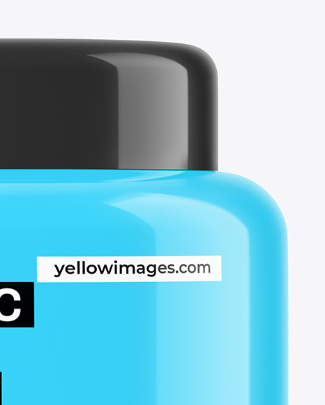 Glossy Cosmetic Jar Mockup