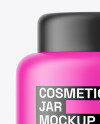 Matte Cosmetic Jar Mockup