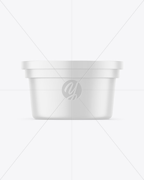 Matte Plastic Container Mockup