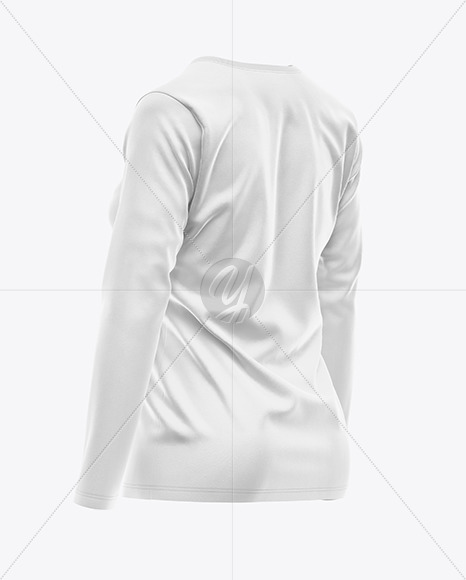 Women’s Long Sleeve T-Shirt Mockup