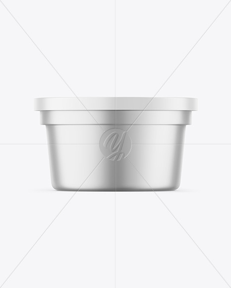 Matte Metallic Container Mockup