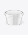 Glossy Plastic Container Mockup