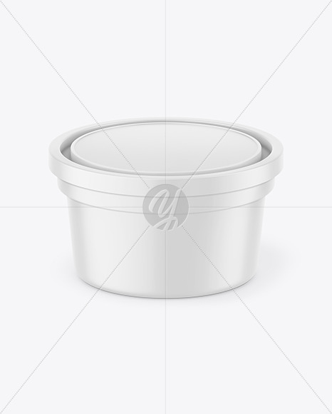 Matte Plastic Container Mockup