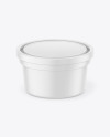 Matte Plastic Container Mockup