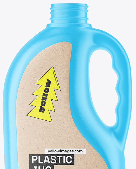 2l Matte Plastic Milk Jug Mockup