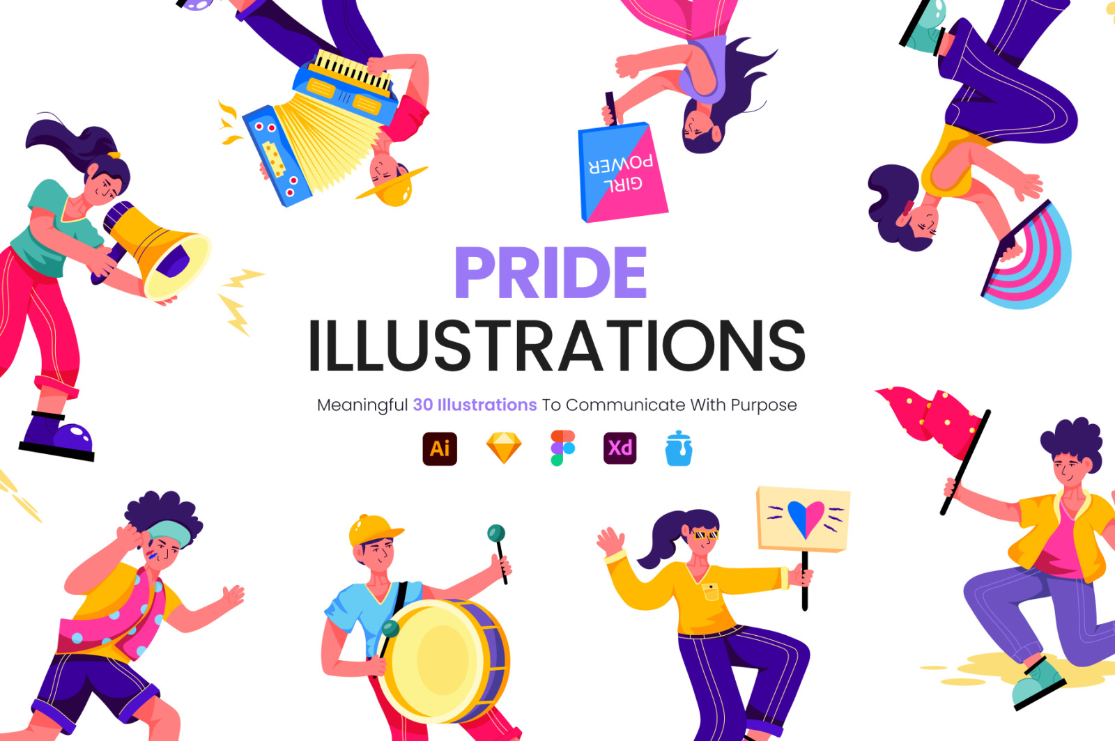 Pride Illustration Set