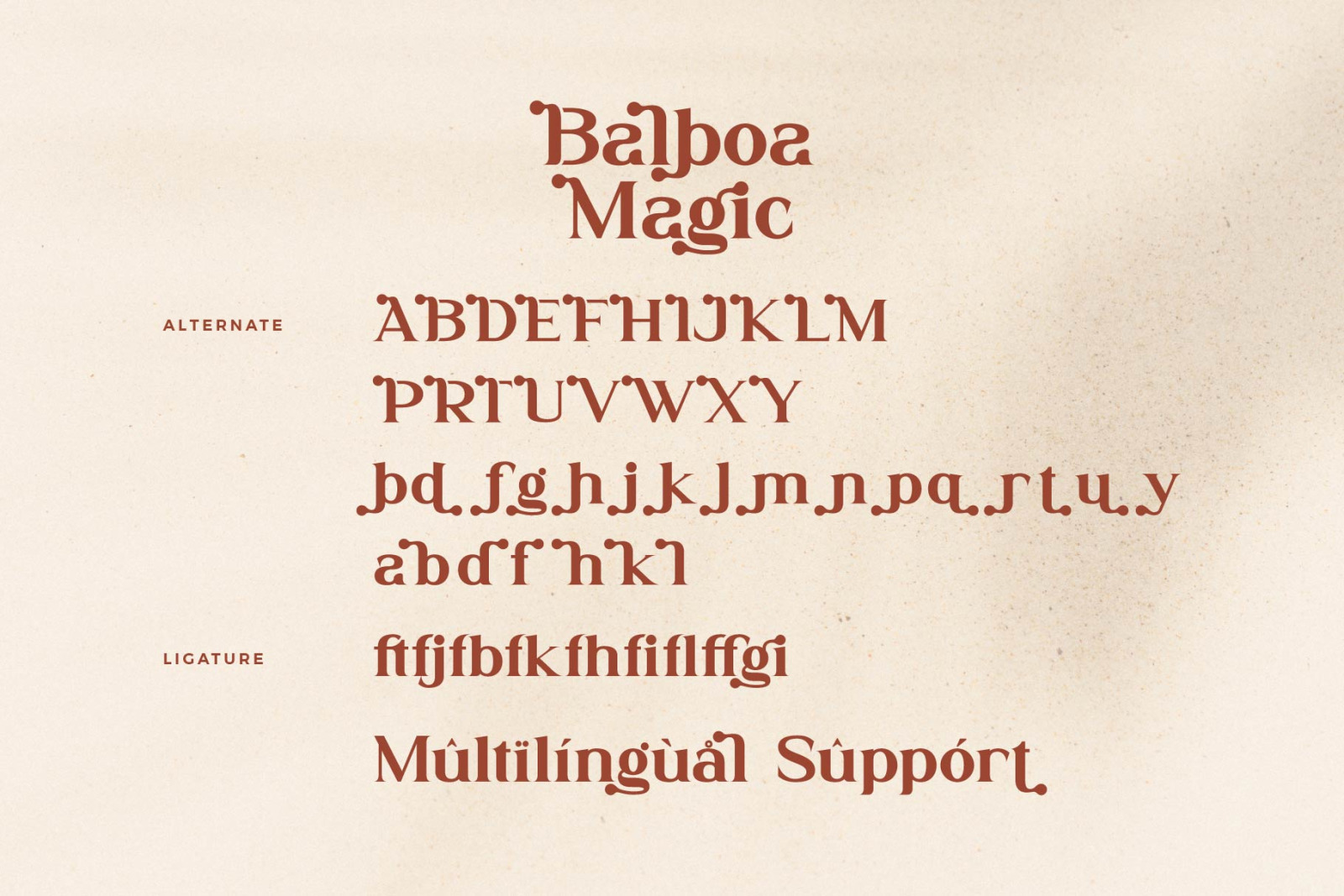 Balboa Magic Font