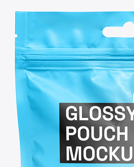 Glossy Stand-up Pouch Mockup