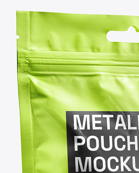 Metallic Stand-up Pouch Mockup