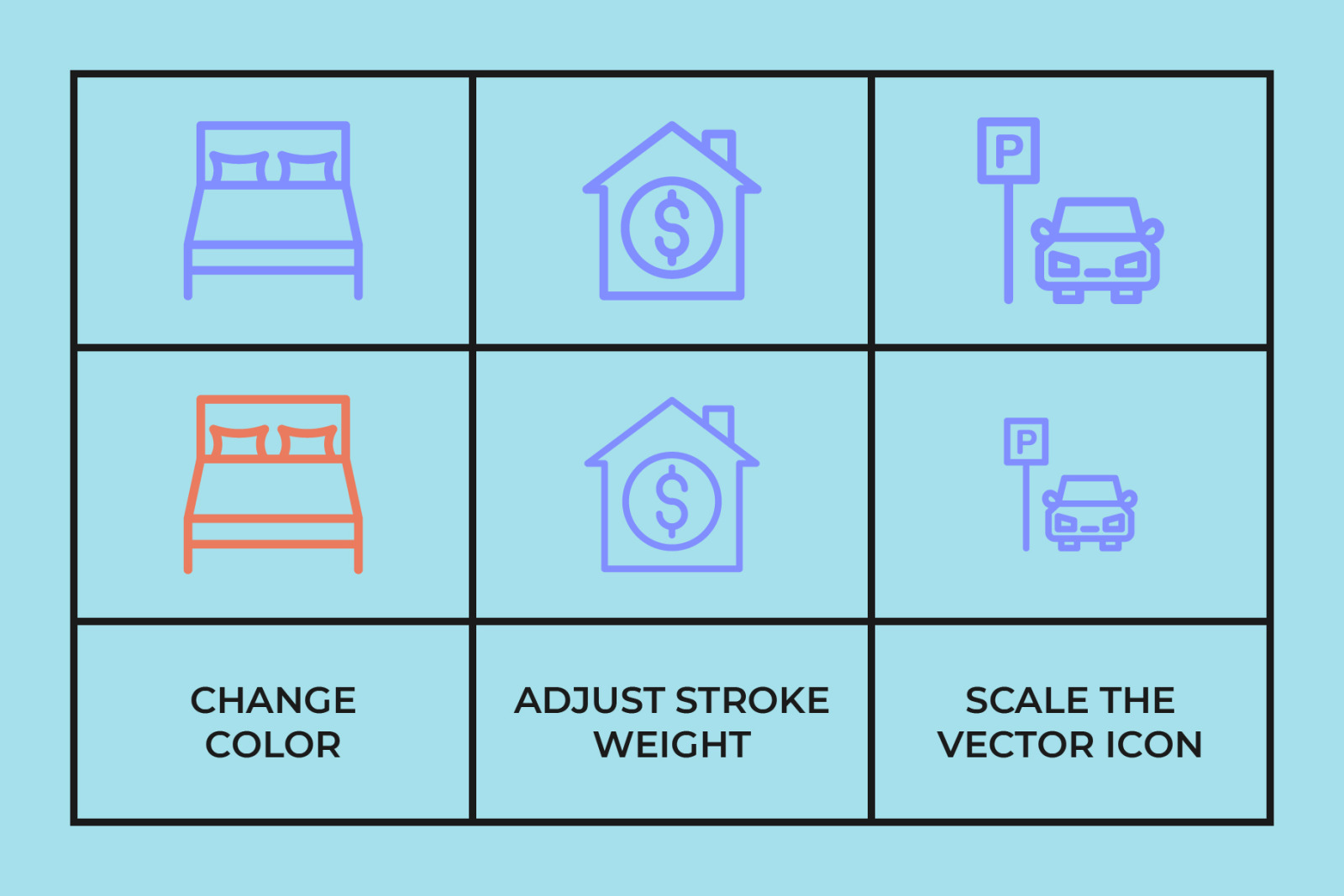 Real Estate Line Icons