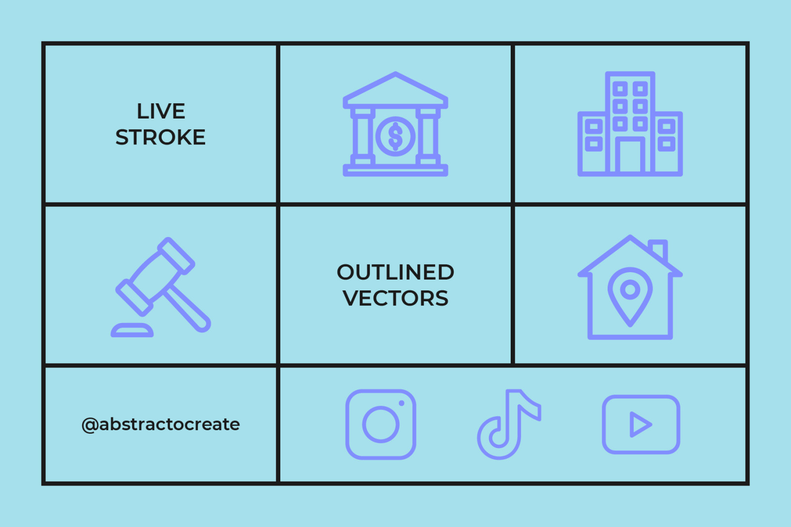 Real Estate Line Icons