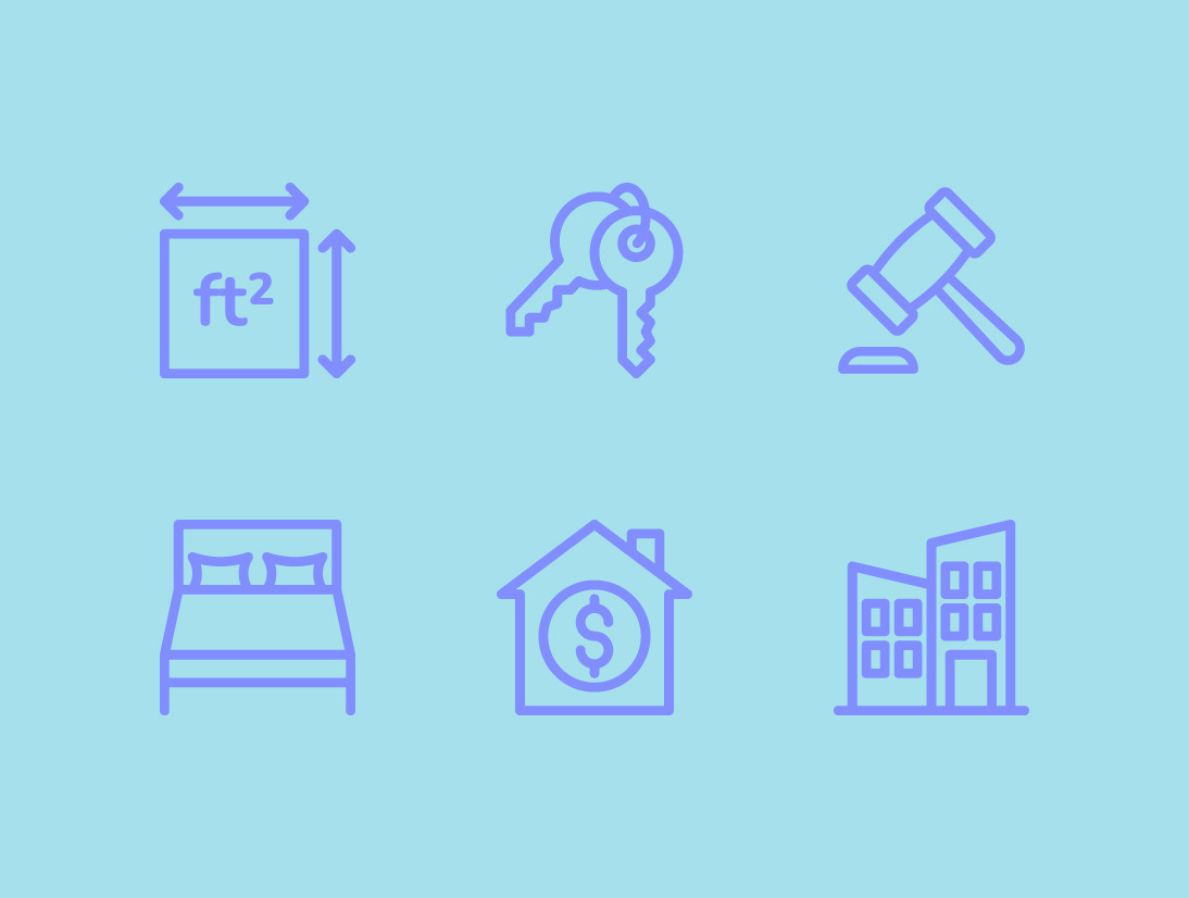 Real Estate Line Icons