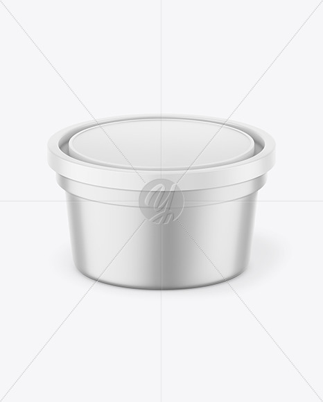 Matte Metallic Container Mockup