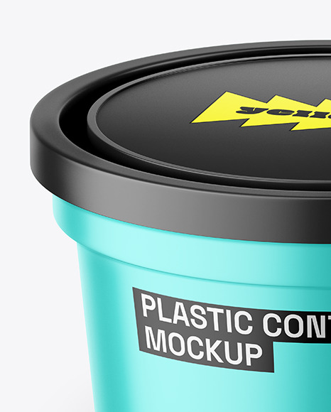 Matte Metallic Container Mockup