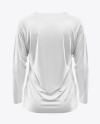 Women’s Long Sleeve T-Shirt V-Neck Mockup