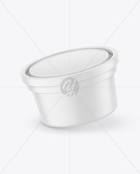 Matte Plastic Container Mockup