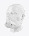 Training Mask on Glossy Mannequin Head Mockup