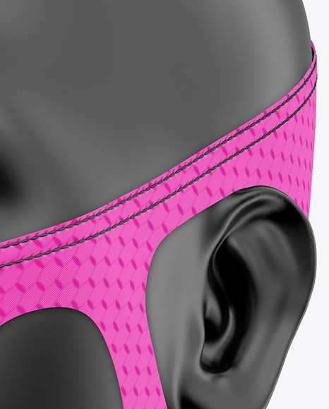 Training Mask on Glossy Mannequin Head Mockup