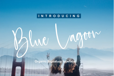 Blue Lagoon Font - Summer fonts