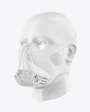 Training Mask on Matte Mannequin Head Mockup