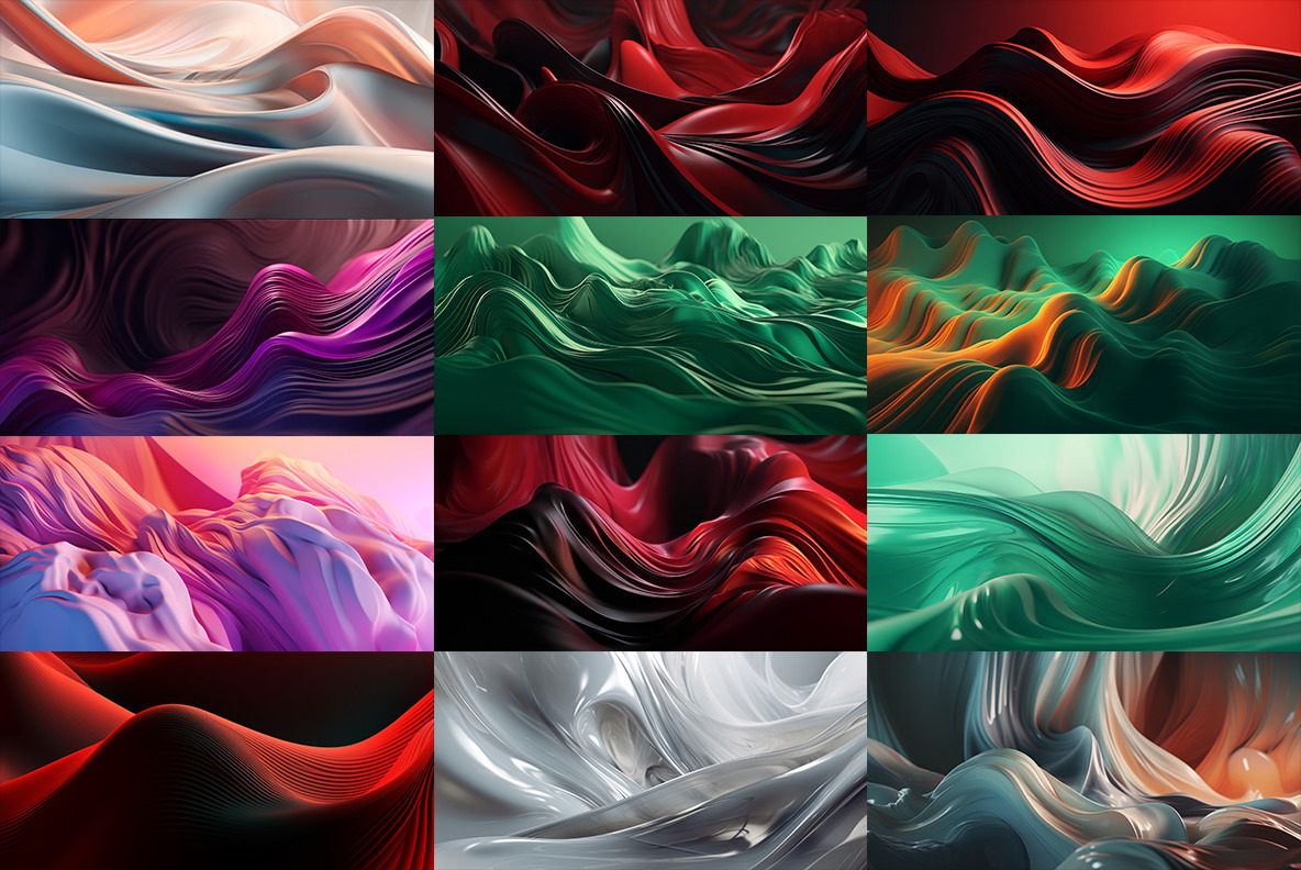 Abstract Waves Backgrounds