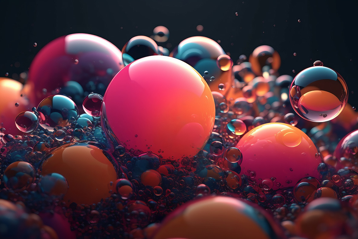 Abstract Bubbles Backgrounds