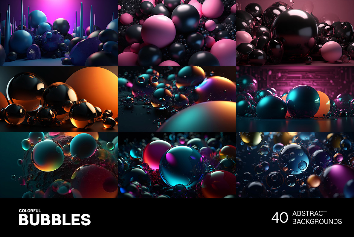 Abstract Bubbles Backgrounds