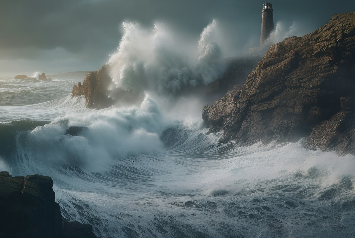 Storm Waves Backgrounds