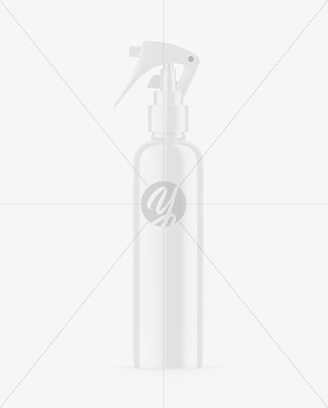 Matte Spray Bottle Mockup