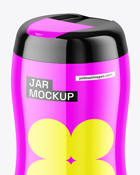 Glossy Jar Mockup