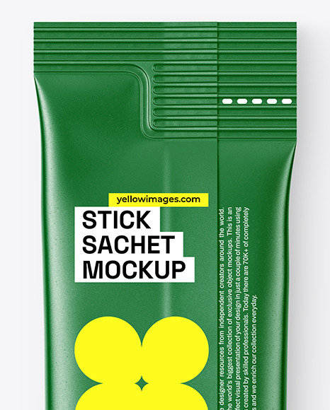 Paper Stick Sachet Mockup