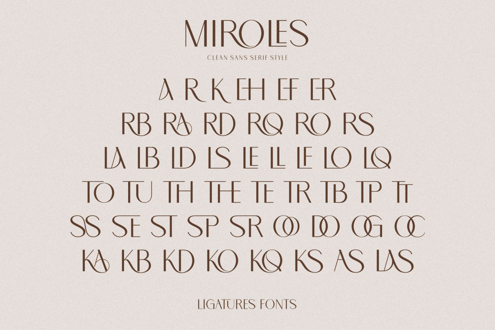 MIROLES FONT MIROLES FONT