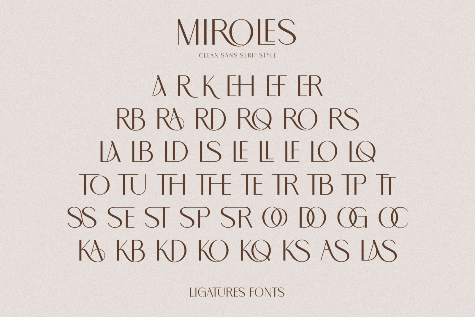 MIROLES FONT