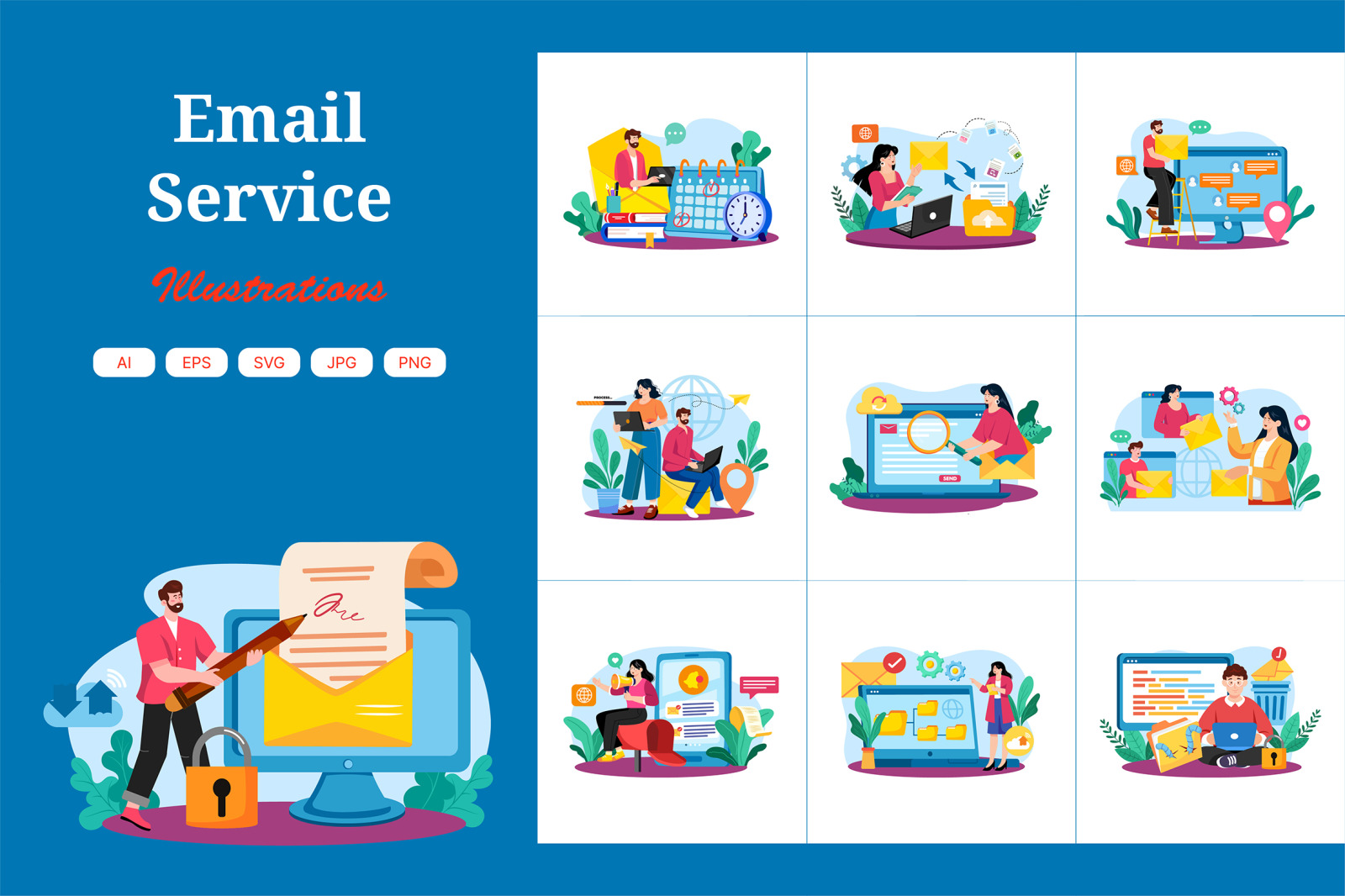 M738_Email Service Illustration_Part 02 M738_Email Service Illustration_Part 02