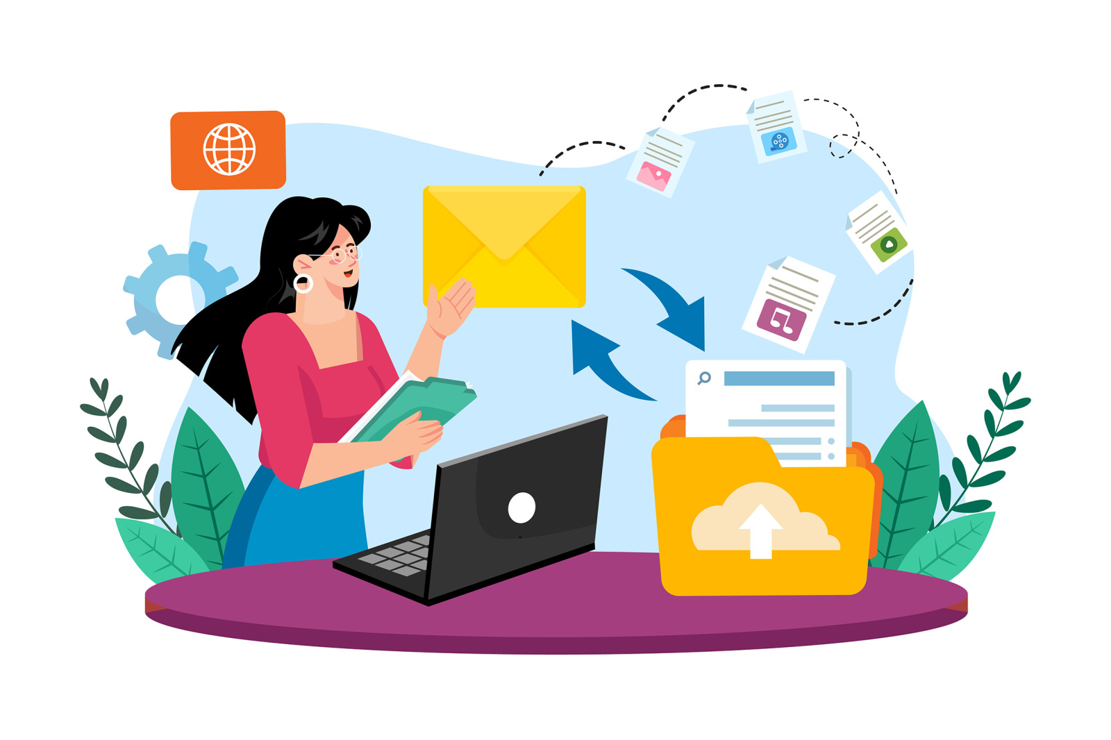 M738_Email Service Illustration_Part 02 M738_Email Service Illustration_Part 02