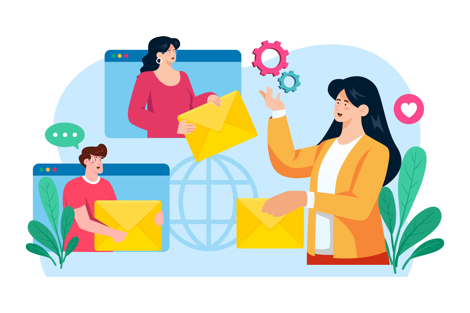M738_Email Service Illustration_Part 02 M738_Email Service Illustration_Part 02