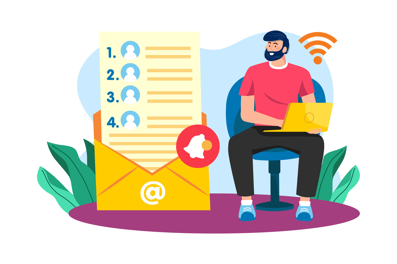 M738_Email Service Illustration_Part 01 M738_Email Service Illustration_Part 01