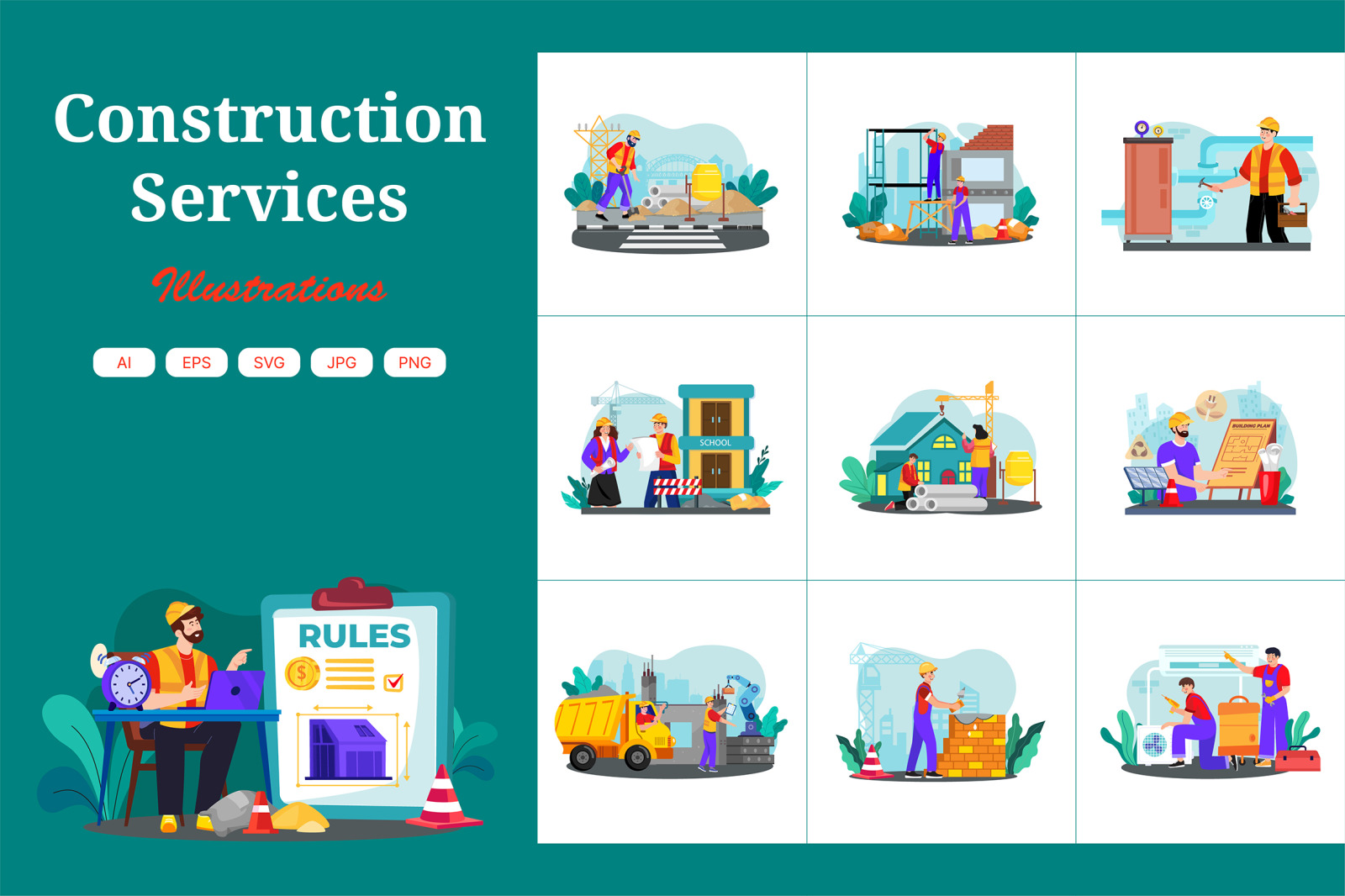 M735_Construction Services Illustration_Part 02 M735_Construction Services Illustration_Part 02
