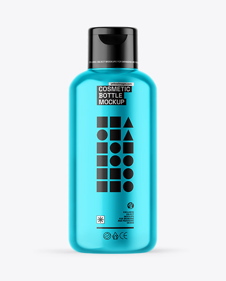 Metallic Cosmetic Bottle Mockup