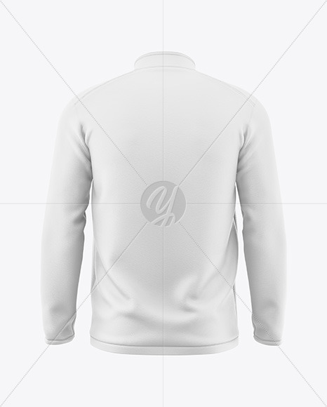 Men’s Zip Sweatshirt Mockup - Back View