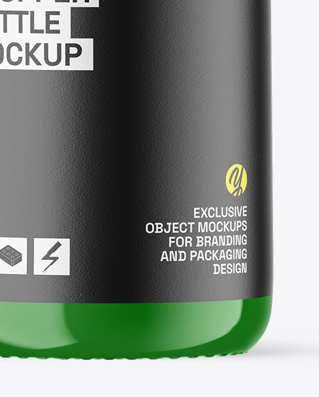 Glossy Plastic Dropper Bottle Mockup