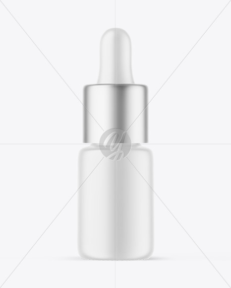 Matte Plastic Dropper Bottle Mockup