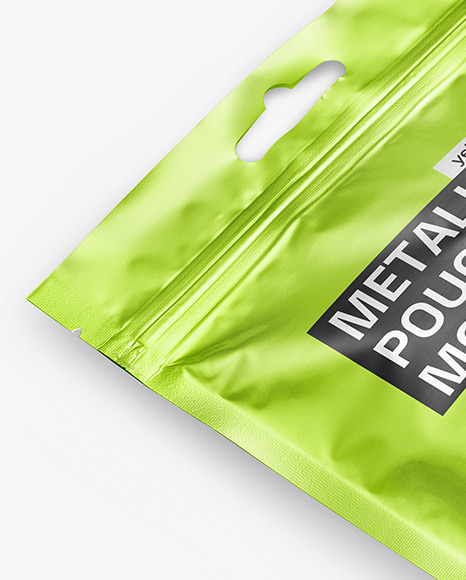 Metallic Stand-up Pouch Mockup