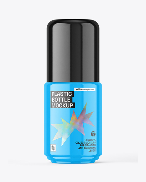 Glossy Pump Bottle Mockup