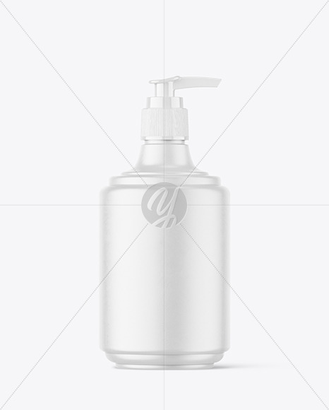 Matte Pump Bottle Mockup