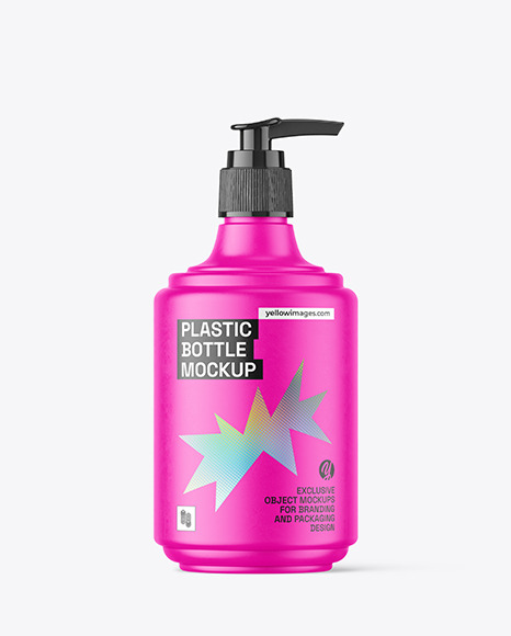 Matte Pump Bottle Mockup