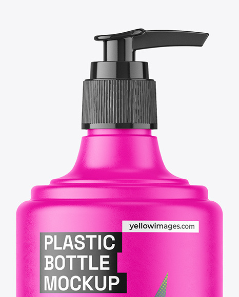 Matte Pump Bottle Mockup
