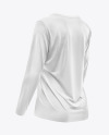 Women’s Long Sleeve T-Shirt V-Neck Mockup