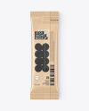 Kraft Stick Sachet Mockup