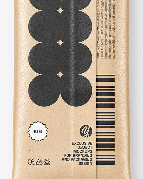 Kraft Stick Sachet Mockup